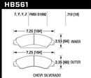 Hawk Ceramic Street Front Brake Pads - HB561Z.710