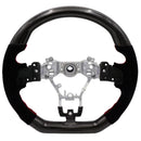 Blox Racing 15-21 Subaru WRX/STI Carbon/Alcantara Steering Wheel Red Stitching - BXSW-50010-R