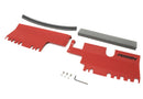 Perrin Radiator Shroud (Without OEM Intake Scoop) - Red - 15-21 WRX/STI - PSP-ENG-512-2RD