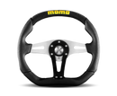 MOMO Trek 350 mm Black AirLeather Steering Wheel with Brushed Aluminum Spokes