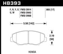Hawk DTC-30 Race Front Brake Pads - 15 Honda Accord Race - HB393W.665