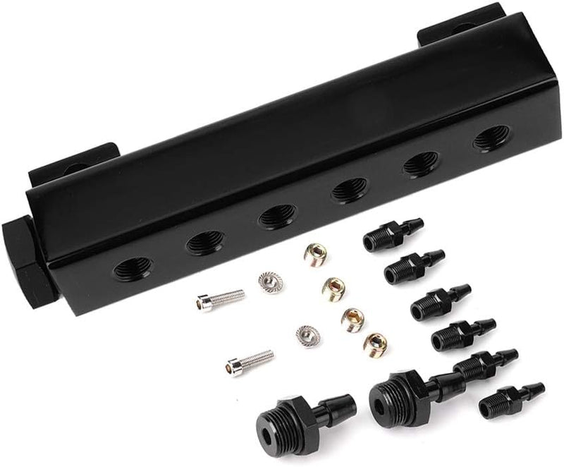 Universal Aluminum Vacuum Block Kit - Black - VACBLOCK-BLK