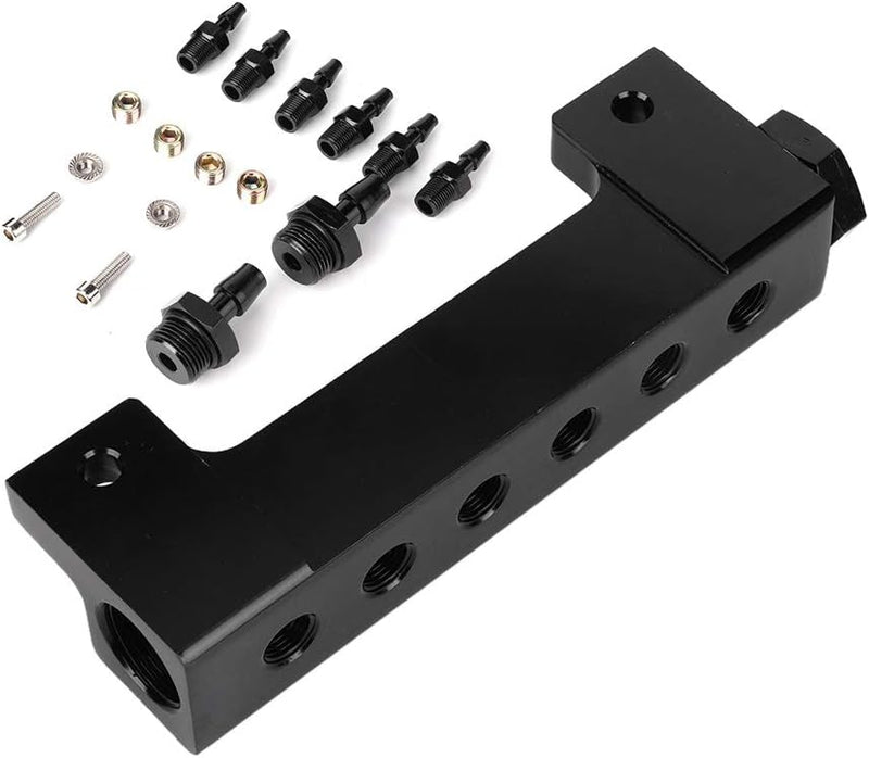 Universal Aluminum Vacuum Block Kit - Black - VACBLOCK-BLK