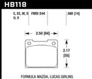Hawk Blue 9012 Race Brake Pads - Alcon 4R-Type / Alcon R-Type (Short Profile) - HB118E.560