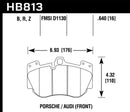 Hawk Ceramic Street Front Brake Pads - 13-15 Audi RS5 - HB813Z.640