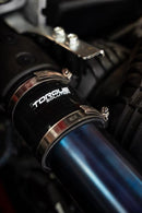 Torque Solution Titanium Top Mount Charge Pipe for 2022+ Subaru WRX and 2019-2023 Subaru Ascent - Burnt Blue