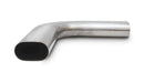 Vibrant 3in Oval (Nominal Size) T304 SS 90 deg Mandrel Bend 6in x 6in leg lengths