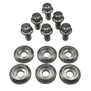 Blox Racing New Fender Washers Kit M6 12pt - 6pc Large Diameter Silver - BXAC-00311-SI