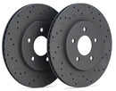 Hawk Talon Drilled and Slotted Front Brake Rotor Set - 18-20 Jeep Wrangler - HTC5399