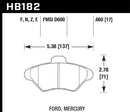 Hawk HP+ Sport Front Brake Pads - HB182N.660