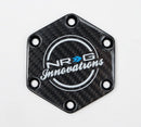 NRG Carbon Fiber Horn Delete Button Circular logo front / back - STR-640CF