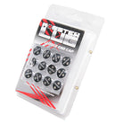 Monster Lug Nut Plastic Caps 20pcs - M14x1.50 - Chrome - 33007C