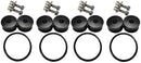 Torque Solution Billet Bumper Quick Release Kit Combo (Black): Universal - TS-UNI-026Bc