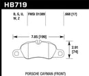 Hawk DTC-70 Race Front Brake Pads - 2014 Porsche Cayman - HB719U.668