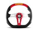 MOMO Trek 350mm Steering Wheel with Black AirLeather and Brushed Aluminum Spokes