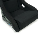 NRG Carbon Fiber Bucket Seat (Large), Cloth, Green Carbon Back Finish - RSC-302CF/GN