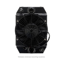 Mishimoto Universal Drag Race Performance Aluminum Radiator - Black - MMRAD-UNI-DRGBK