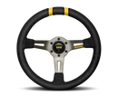 MOMO R1907/33S MODDRIFT 330mm Steering Wheel with Black Suede and Anthracite Spokes