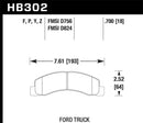 Hawk Super Duty Street Brake Pads - HB302P.700