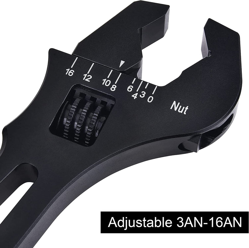 Adjustable Wrench -03 to -16 AN - Black - 5316-2