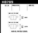 Hawk HPS 5.0 Street Rear Brake Pads - 15-17 Audi A3/A3 Quattro - HB789B.600