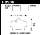 Hawk HPS 5.0 Street Rear Brake Pads - 02-10 Porsche 911 - HB906B.634