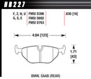 Hawk Ceramic Street Rear Brake Pads - 95-99 BMW M3 E36 - HB227Z.630