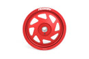 Perrin Lightweight Crank Pulley (FA/FB Engines w/Large Hub) - Red - 19-21 Subaru WRX / 16-18 Forester - PSP-ENG-104RD