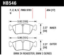 Hawk HT-10 Race Front Brake Pads - HB546S.654