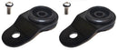 Torque Solution Radiator Mount Combo with Inserts for Mitsubishi Evolution 7/8/9 - Black