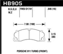 Hawk DTC-60 Race Rear Brake Pads - 14-18 Porsche 911 - HB905G.646