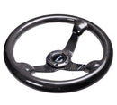 NRG FULL CARBON FIBER STEEERING WHEEL 350mm DEEP DISH - ST-036CF-1