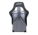 NRG Carbon Fiber Bucket Seat (Large), Cloth, Blue Carbon Back Finish - RSC-302CF/BL