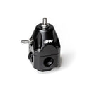 DeatschWerks DWR1000c Adjustable Fuel Pressure Regulator with Dual 6AN Inlet and Outlet - Black