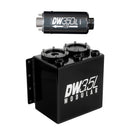DeatschWerks 3.5L Modular Surge Tank with In-Line Fuel Pump â€“ Universal Fit for Automotive Applications