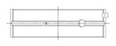 ACL Nissan KA24DE Inline 4 High Performance Main Bearing Set (Part Number 5M2747H-STD)