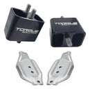 Torque Solution Solid Billet Engine Mounts with Mount Plates for 2002-2014 Subaru WRX and 2004-2017 STI