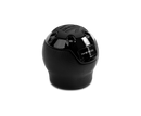 MOMO Nero Shift Knob with Black Leather and Chrome Insert - Black Leather, Reverse Lockout