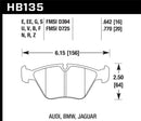 Hawk Blue 9012 Race Front Brake Pads - 1997 BMW E36 M3 - HB135E.760