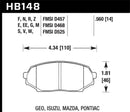 Hawk DTC-50 Race Rear Brake Pads - 90-93 Mazda Miata - HB148V.560
