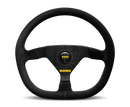MOMO MOD88 320mm Steering Wheel - Black Suede with Black Spokes