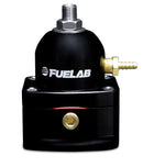 Fuelab 515 EFI Adjustable Fuel Pressure Regulator â€” 25 to 90 PSI, Dual -10AN Inlets, -6AN Return, Black