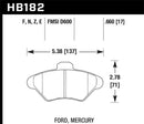 Hawk Ceramic Street Front Brake Pads - HB182Z.660
