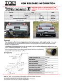 HKS SUPER TURBO MUFFLER TI BCNR33 RB26DETT