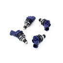 DeatschWerks 01J-00-0550-4 550cc Side Feed Fuel Injectors for Nissan G20, SR20, and 240SX