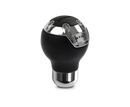 MOMO GTR2 Shift Knob - Black Leather with Chrome Insert