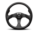 MOMO Jet 320mm Steering Wheel with Black AirLeather and Spokes