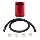Mishimoto Universal Compact Baffled Oil Catch Can - 2-Port - Red - MMBCC-CBTWO-RD