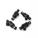 DeatschWerks 240sx CA18DET Low Impedance 800cc Top Feed Fuel Injectors - Part Number 42M-01-0800-4