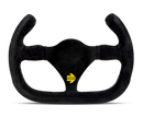 MOMO MOD27/C 270 mm Black Suede and Black Spokes Steering Wheel
